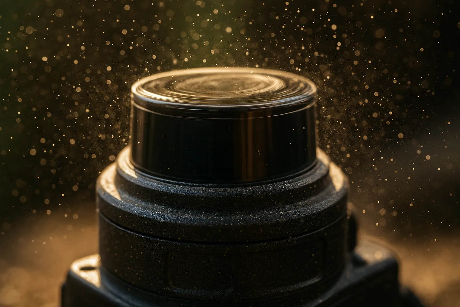 Dust-sealed sensor suite close-up.